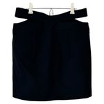 ZARA Cut Out Button-Front Skirt, Black & Gold, Size M, EUC Photo 3