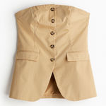 Divided h&m button-front bandeau top Photo 0