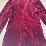 Red Velvet Blazer Jacket Vintage Chic Classic Holiday Christmas Size Small Photo 12