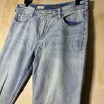 Pilcro  By Anthropologie Slim Boyfriend Jeans Distressed Light Wash Size 28 Photo 2
