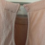 MABLE ROSE COLOR ROMPER FRILLY SIZE S FRINGE HEM PEASANT SLEEVES DEEP POCKETS Pink Photo 9