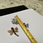 Lot Of 3 Pretty Fly / Dragonfly Insect Rhinestone Brooch Pins Photo 3