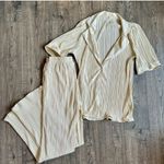 One Loved Babe Champagne Plisse Set Size L Photo 3