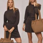 l*space Anthropologie L* Asher Long Sleeve Sweatshirt Dress Charcoal Gray L Photo 1