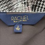 RACHEL Rachel Roy Black White
Glen Plaid Purple Floral Surplice Midi Dress Size 2 Photo 7