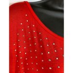 Valerie Bertinelli  Woman 3/4 Sleeve Embellished Shirt Photo 7