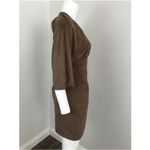 Free Press Small Dress Brown Faux Suede Open Back Photo 3