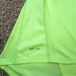 Nike Dri-Fit Running Neon Yellow Green Reflective Short Sleeve Shirt Workout XS Photo 4