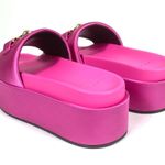 Versace Pink Medusa Biggie Platform Sandals Pink Paradise Size 38 EU NEW Silk Photo 7