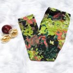 None Green Abstract Workout Running Leggings Size Small Photo 1