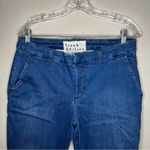 Frank & Eileen  Wicklow Italian Crop Denim Trouser Raw Hem Pants Photo 7