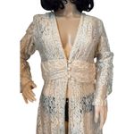 Vintage 1960s French Lace Gown Robe • Centre National du Costume medium Photo 3