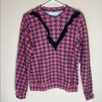 Sol Angeles  pink houndstooth sweatshirt S Photo 1