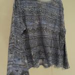 Sigrid Olsen Vintage  Blue Patterned Women’s 100% Cotton Shirt 2X Photo 4