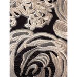 White House | Black Market White House Black Embroidered Market Women's Black Floral Pencil Skirt Size 6 Photo 1