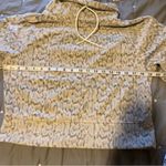 Old Navy Women’s Cropped Cowl Neck Gray/ Blue Print Fleece Size Small Photo 5