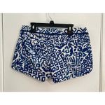 Lilly Pulitzer Shorts Size 0 Blue Animal Print Low Rise Tropical Resort Preppy Photo 2