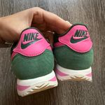 Nike Cortez Sneakers in Green & Pink Photo 4