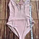 Lux LA Women Sleeveless Light Pink Stretchy Bodysuit Size Small Photo 4