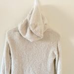 American Eagle AEO Cream Eyelash boucle knit hooded Sweater Photo 6