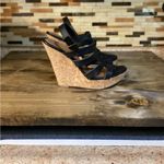 Charlotte Russe  ankle strappy wedges. Black. Size 7 Photo 11