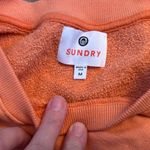 Sundry NWOT  orange muscle sweatshirt M Photo 4