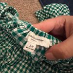 Beach lunch lounge green plaid blouse small Photo 6