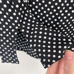 ZARA  Basic Women's Polka Dot V Neck Long Sleeve Blouse Black‎ White Size Small Photo 7