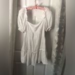 H&M babydoll eyelet puffy sleeves mini dress, size medium Photo 1