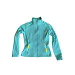 Spyder  Zip Up Core Sweater Jacket Turquoise Green and Neon Yellow Zip pockets M Photo 1