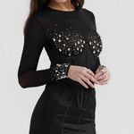 House Of CB NWOT  'Anastasia' Black Crystallised Corset mini Dress size M Photo 3