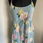 O'Neill 31.  Jasmine Powder Blue Floral Beach Mini dress Size Large Photo 4