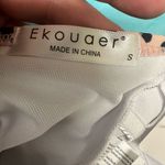 Ekouaer  leopard print high halter neck backless swim suit Photo 2