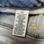 American Eagle 2013  Artist Crop Jeans Stretch Women's 14 Blue Denim Distressed Photo 11