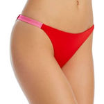 AQUA Bikini Bottom Swimwear Red Pink Beachwear Size Small NEW Photo 0