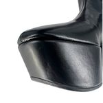 Prada Black Stretch Napa Over-the Knee Platform Boots Photo 7
