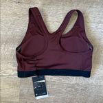 Nike NWT  Classic Swoosh El Dorado Black Padded Medium Support Sports Bra Size M Photo 2