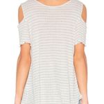 LA Made New  Cold Shoulder V-Neck Alexa T-Shirt Ribbed Knit Bronze Photo 19