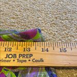 Soft Surroundings  Leggings Purple Lime Green Tropical Floral Size SMALL Photo 5