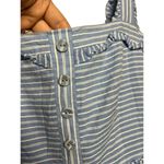 Gal Meets Glam Courtney Blue White Striped Dress Sz. 6 Photo 5