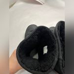UGG  Essential Short Leather Boot Sz 10 Black Water Resistant Photo 7