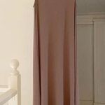 Lafayette 148  Matte Jersey Scoop Neck Maxi Dress Taupe Size S Photo 5