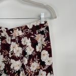 MINKPINK  Women's Red White Floral Relaxed Flowy Boho Chic Wide Leg Pants Size L Photo 4