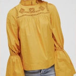 Free People Another Blouse  Eternity Mustard Photo 0
