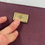 Michael Kors dark plum purple zip up purse wallet Photo 3