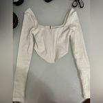 Princess Polly Off-White Long Sleeve Bodysuit Photo 1