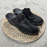 b.o.c Women’s Leather Mule Clogs Sandals Slip On Comfort Pilgrim in Black Size 9 Photo 0
