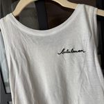 Lululemon  embroidered all tied up open back tank workout tee vitasea logo Photo 1