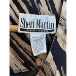 Vintage Sheri Martin Size 12 Dress Shift Sleeveless Side Slits Geometric Long Photo 2