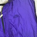 Nike Vintage Windbreaker Jacket Purple White Colorblock Womens Medium Photo 1